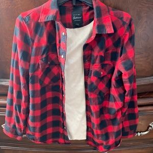 Jach’s New York girlfriend flannel shirt